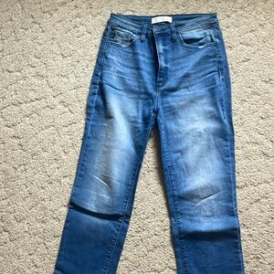 Kancan straight cropped jeans